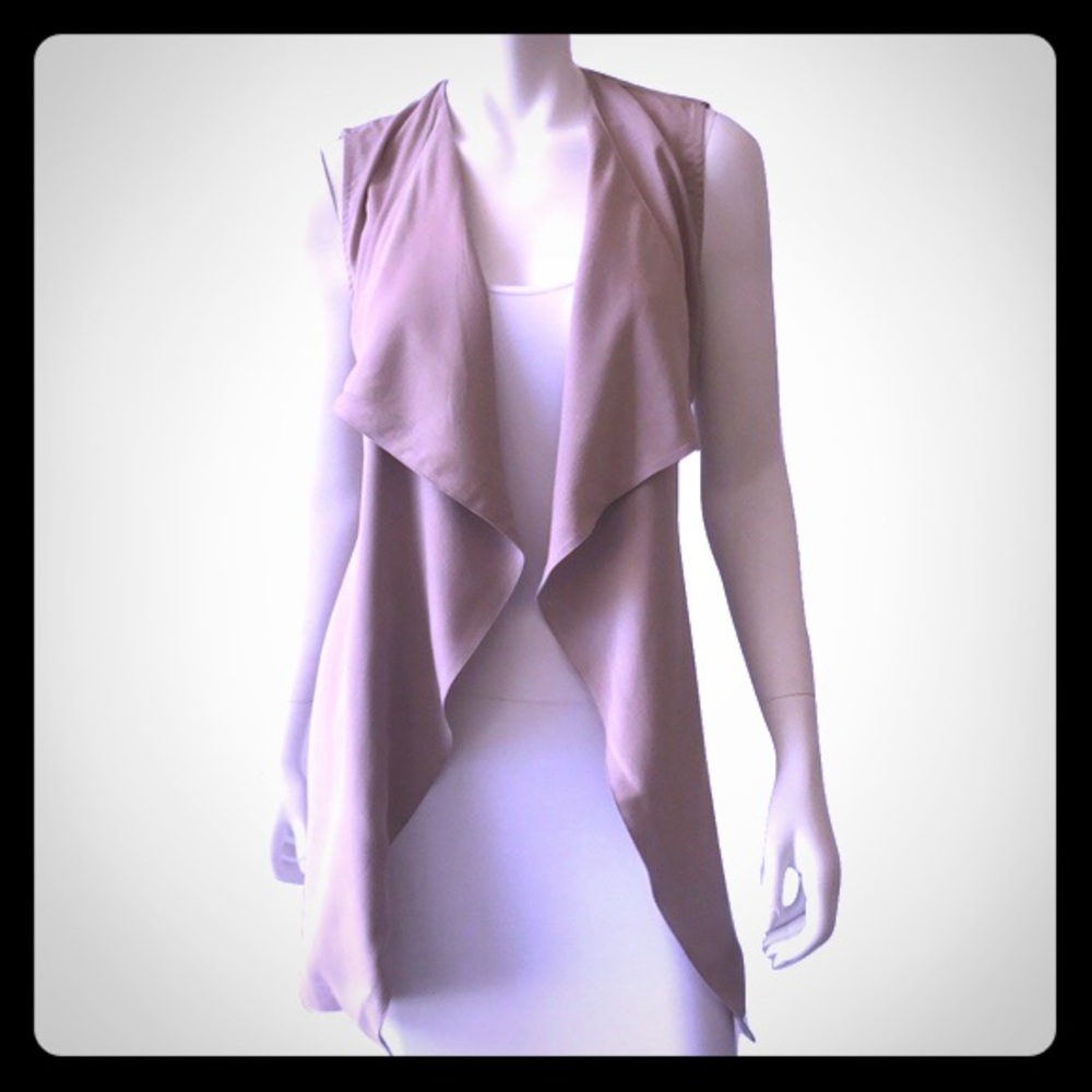 Artisan NY Long Wrap Vest (light olive green)
